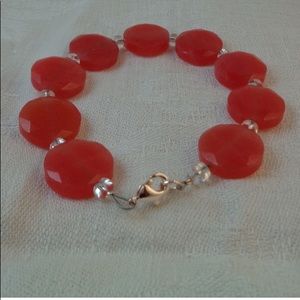 Lovely bracelet with semi-precious stones